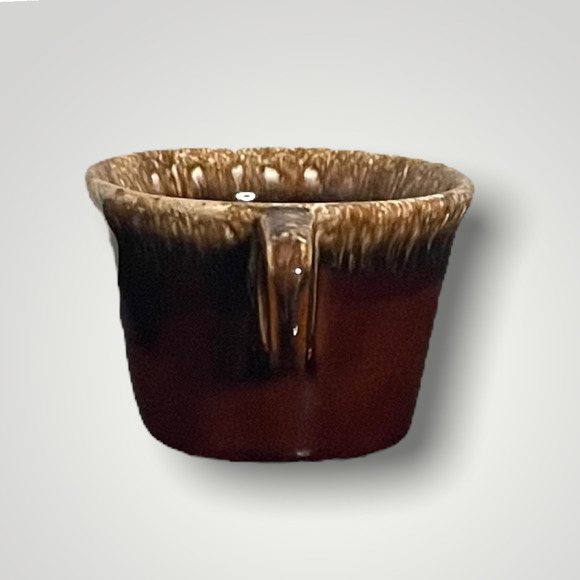 Vintage Hull USA Crestone Oven Proof Brown Drip Ware Stoneware Mug - Picture 3 of 12